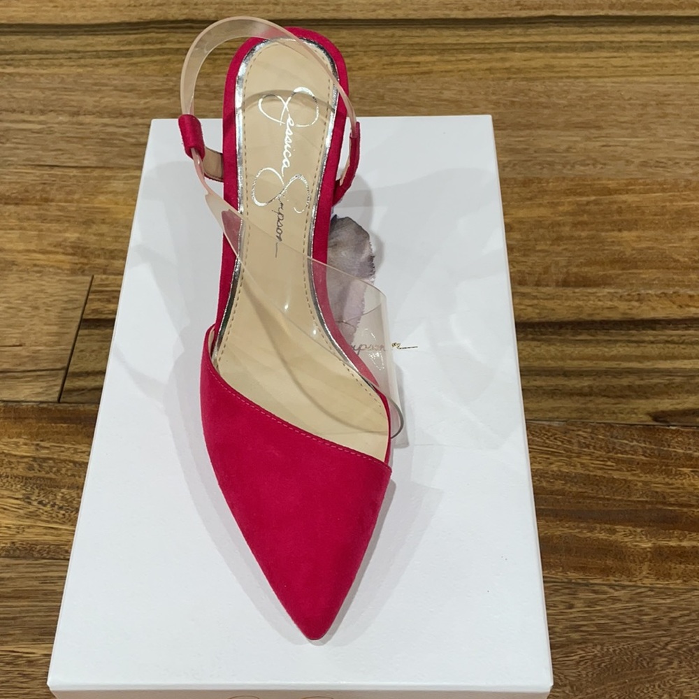 Jessica Simpson Raspberry heels